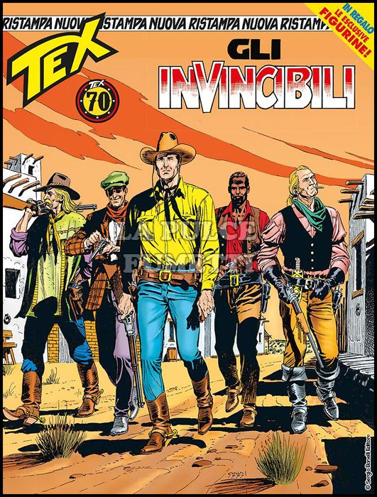 TEX NUOVA RISTAMPA #   438 + FIGURINE 18 ( DI 22 ) : GLI INVINCIBILI